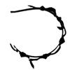 Corea del Sur nueva diadema de lazo de terciopelo retro combinable para todo, aro para el cabello a presión, dulce para niña, rojo de internet, joyería para el cabello al por mayor