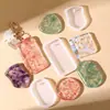 Taller Artesanal Duoduo Le DIY Transparencia Alta Cristal Epoxi Etiqueta Colgante Pequeña Tiktok Molde de Silicona Etiqueta de Aromaterapia de Yeso