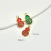 Colgante de Personaje Dios de la Riqueza de la Paz y la Fortuna con Goteo de Aceite Dorado Antiguo que Conserva el Color Accesorio para Llavero de Pulsera DIY Cadena Roja