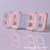 Reloj Digital LED 3D Inteligente Reloj Despertador Electrónico Transfronterizo Reloj de Pared para Sala de Estar Temperatura Interior