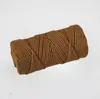 Atacado Corda de Algodão Colorida 3mm, Corda Trançada Multicor, Materiais de Artesanato para Jardim de Infância, Corda de Fio de Algodão, Corda para Tapeçaria em Rede