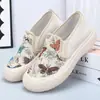 Zapatos de Lona Estilo Nuevo 2026, Mocasines, Zapatos sin Cordones, Transpirables, Cómodos, Modernos, Versátiles, Zapatos de Lona Casuales para Mujer