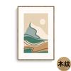 Pintura decorativa nórdica para sala de estar, Morandi, línea abstracta, planta, bloque de color, hotel, apartamento, pintura colgante, pintura sin marco transfronteriza