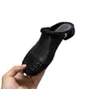 Mules de Punta Abierta para Mujer para Uso en Exteriores, Moda Verano 2025 Versátiles Slip-On Sandalias Caladas con Patrón Tejido
