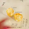 Tienda de oro con estilo de moda de arena dorada francesa antigua dios de la riqueza amarillo anillo joyería anillo sólido para hombres y mujeres