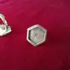 Joyería Artesanal Étnica Miao de Guizhou Accesorios de Bordado Miao Base para Anillo de Plata Miao DIY Montura para Incrustar Piezas Bordadas Base para Anillo