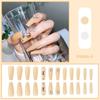 Esmalte de uñas exclusivo transfronterizo Parche de uña postiza de cuadros con pedrería Día de San Valentín ventas directas de fábrica de esmalte de uñas