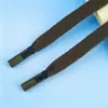 Cabo Plano de Poliéster-Algodão de 1cm, Cordão Colorido para Capuz, Cordão Versátil Casual para Cintura, Conjunto de Duas Peças em Liga com Sino, Em Estoque
