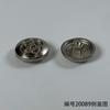 Fivela decorativa longa de 8mm, fivela redonda para sapato, flor, fivela para sapato, acessórios para roupas, bagagem, pino, liga de zinco, atacado