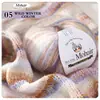 Hilo de Lana de Alpaca de Colores Yundou, Bola de Hilo Teñido en Degradado, Hilo Grueso Medio para Tejer a Mano Chal Abrigo DIY, Exclusivamente para Comercio Exterior