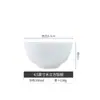 Pratos de Cerâmica Coloridos Sob Esmalte de Jingdezhen Pratos de Porcelana Conjunto de Louças Pratos Domésticos Tigelas Brancas Puras Tigelas para Macarrão Tigelas e Hashis