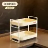 Prateleira de Armazenamento de Cozinha Multifuncional Multicamadas Prateleira de Bancada Porta-Copos Armazenamento de Condimentos Nível Alto Economia de Espaço