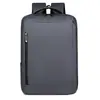 Mochila de negocios personalizada con impresión de logotipo, mochila de cuero con película impermeable de gran capacidad para hombre para desplazamientos al trabajo, hecha a medida según muestras