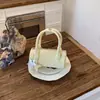 Bolsa de Mão com Padrão de Bolinhas de Nicho Japonês e Coreano para Mulheres, Bolsa Almofada Fofa e Estilosa, Moda Menina, Bolsa Simples de Ombro e Transversal