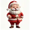 Adornos Colgantes Acrílicos de Papá Noel de Navidad Más Vendidos para Decoraciones del Árbol de Navidad del Hogar y Decoraciones de Escenas de Fiesta