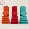 Empaque de caja de joyería personalizada, caja de joyería octagonal, caja para anillos, caja de almacenamiento para pulseras y aretes, caja de joyería de terciopelo, se puede imprimir con logo