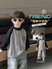9834 Suéter Infantil Outono/Inverno 2026 Novo Modelo Camisa Base de Tricô de Inverno Infantil para Meninos Camada Interna Roupa de Inverno