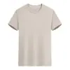 Camiseta de Hielo de Secado Rápido para Hombre de Manga Corta Bordado DIY Uniforme de Equipo Ropa de Trabajo Cuello Redondo Camisa Cultural con Logo Impreso Venta al por Mayor