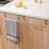 Estante de Acero Inoxidable para Toallas sin Taladro, Estante de Almacenamiento de una Sola Capa Montado en la Pared con Rotación de 180 Grados