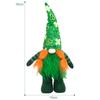 St. Decoração do Dia de Patrick Boneca Rudolph com Boneca Sem Rosto Leve Layout do Local Adereços Decoração de Janela