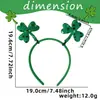 Festival Irlandês Faixa de Cabeça Decorativa Festa de Feriado Fantasia Faixa de Cabeça para Foto Lantejoula Dourada Verde Dourada Faixa de Cabeça de Trevo Acessórios de Cabelo