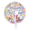 Venta al por mayor, gran oferta, nuevo globo de aluminio para feliz cumpleaños de 18 pulgadas.