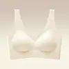 Ropa interior invisible sin costuras con efecto base líquida, estilo camiseta sin mangas, fina, para bustos pequeños, con efecto push-up, soporte lateral del busto y sujetador anti-caída