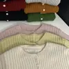 ¡Marca nicho coreana! Productos de calidad que no te arrepentirás de comprar. Suéter Cardigan de Punto Holgado Adelgazante Otoño 2026 para Mujer