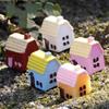 Adornos de resina para pecera, microadornos de musgo para paisajismo, accesorios decorativos, 5 colores, estilo campestre, casa pequeña, casa china