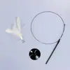 Caña de Juguete para Gatos con Ventosa y Plumas para Gatitos, Palo de Entretenimiento Automático para Aliviar el Aburrimiento, Juguete para Gatos con Cabeza de Repuesto y Cascabel, Accesorios para Gatos