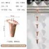 Nueva Cadena de Lluvia Estilo Chino de Cobre para Patio de Villa, Jap