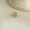 Moda, simples, únicos, versátiles, dobles, brillantes, de circonita con forma de estrella, ear cuffs, lujo ligero, elegantes, accesorios para orejas de alta gama para mujer