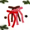 Laço de Tricô Colorido de Natal DIY Caixa de Presente Feita à Mão Acessórios para Embalagem de Flores Fita Decorativa