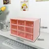 Caja de Almacenamiento de Nueve Compartimentos para Escritorio, Organizador Compartimentado Transparente Tipo Cajón para Escritorios de Dormitorios Estudiantiles, Se Puede Montar en la Pared para Artículos Varios