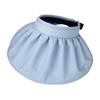 Boné de borracha preta B K24018 proteção dupla tampa vazia proteção UV protetor solar sombreamento total aba grande chapéu de sol
