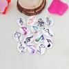 Producción de fábrica al por mayor Accesorios para joyería DIY Patrón ovalado de nota musical maravillosa Parche de vidrio Time Gem