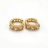Aretes, arracadas, aretes de zirconia cúbica, aretes de cobre chapado en oro para mujer, no se decoloran, alta gama, lujo ligero, joyería de otoño/invierno, populares en Japón y Corea