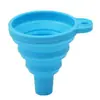 Embudo plegable grande, mediano y pequeño para uso doméstico, hecho de silicona de grado alimenticio, adecuado para verter aceite, vino y otros líquidos