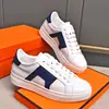 2025 Nuevos Tenis Blancos Cómodos de Corte Bajo para Hombre con Bloques de Color, Cordones, Piel Genuina para Exteriores, Versátiles, Transpirables, Calzado Casual para Hombre