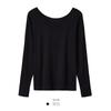Camiseta Base de Modal para Mujer, Estilo Nuevo Primavera y Otoño 2026, Estilo Básico de Cuello Bajo, Prenda Interior de una Sola Pieza, Top de Otoño para Mujer