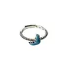 Anillo Nuevo de Esmalte para Croissant para Mujer, Estilo Dulce y Fresco, Nicho, Fresco, Versátil, Personalizado, Anillo Abierto Ajustable