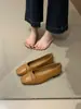 Versión de Piel de Cordero~Negro Francés Slip-on Puntas Redondas Planos Mujer Tacón Bajo Moda Viaje Lazo Bailarinas