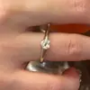 Anéis empilhados de amor retrô desgastados design de nicho senso único de personalidade moda y2k versátil índice dedo anel