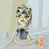 Presente de Dia dos Namorados Lanterna Caixa de Presente Flor Eterna Buquê de Flores Secas Flor de Sabão Rosa Flor Eterna Flor Artificial Ornamento de Aniversário