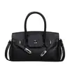 Bolsos retro europeos y americanos para mujer, nuevo bolso de moda Kelly transfronterizo Otoño 2026, bolso cruzado de alta gama, bolso platino