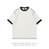 Camiseta para Hombre de Peso Pesado 280g, Manga Caída Suelta, Marca de Moda, Verano, Ropa para Hombre, Camiseta de Manga Corta 100% Algodón para Hombre, Verano para Hombre