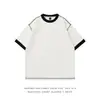 Camiseta de Manga Larga Caída Pesada para Hombre de 280 g Tendencia Verano Ropa para Hombre Camiseta de Manga Corta 100% Algodón para Hombre Verano