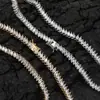 Europeo y Americano Nuevo 2.5*5mm Ojo de Caballo Cadena de Tenis Hip Hop Cadena de Tenis para Hombre Cadena de una Sola Fila