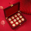 Moedas de Ouro Auspiciosas do Ano Novo Ornamentos dos Doze Animais do Zodíaco Moedas Comemorativas de Animais Medalhas Suprimento para Transmissão ao Vivo Lembranças de Domínio Privado