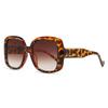 Nuevas gafas de sol cuadradas de gran tamaño con colores vanguardistas, estilo europeo y americano, gafas de sol sencillas de moda para celebridades de Internet y comercio exterior.
